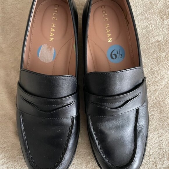 Cole Haan Black Penny Loafer - Picture 3 of 7